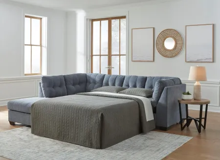Counsell 2-Pc. Full Sleeper Sectional in Denim