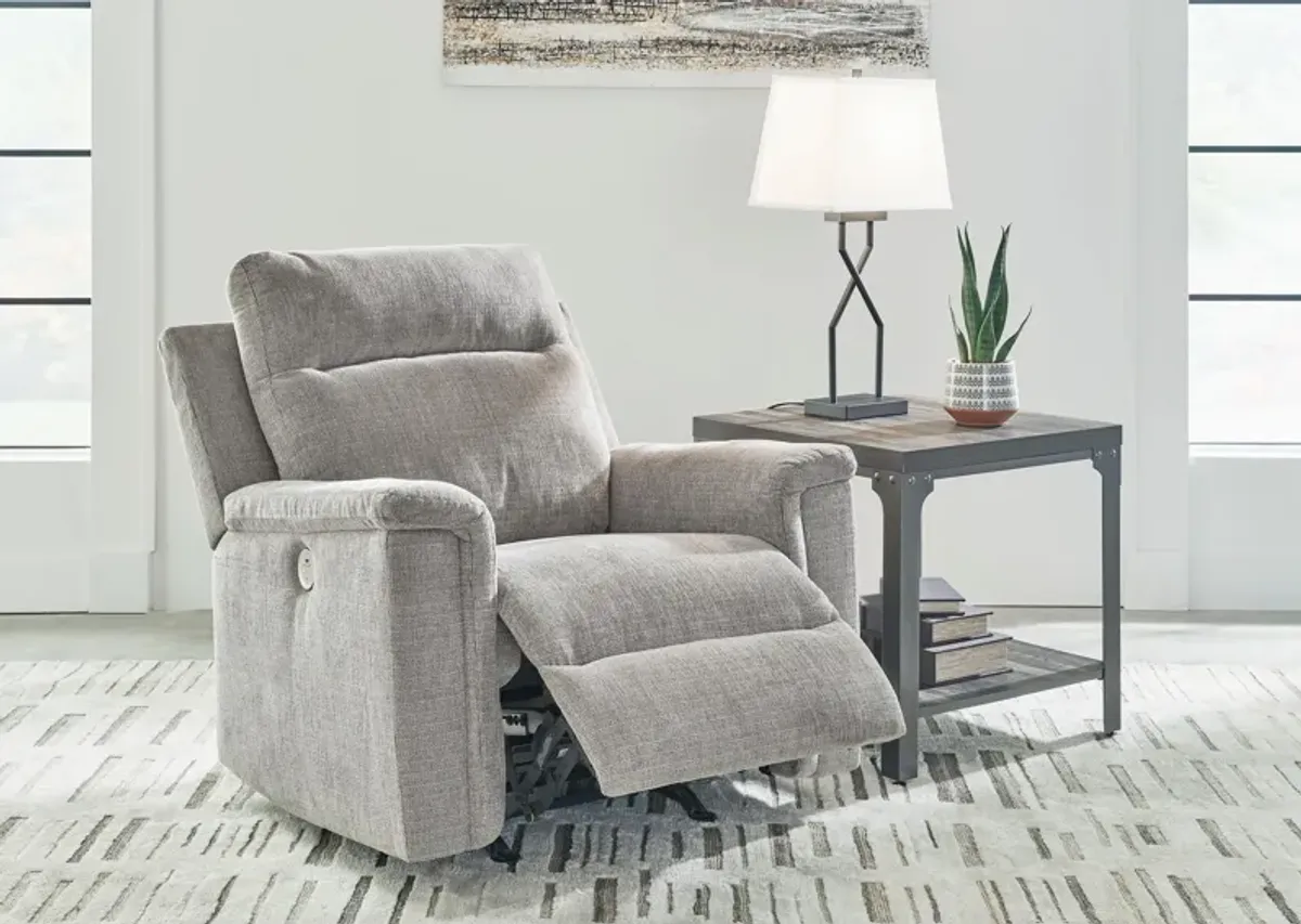 Keaton Power Rocking Recliner in Ash