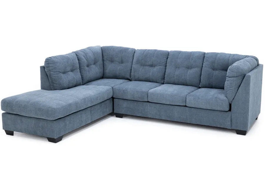 Counsell 2-Pc. Sectional in Denim