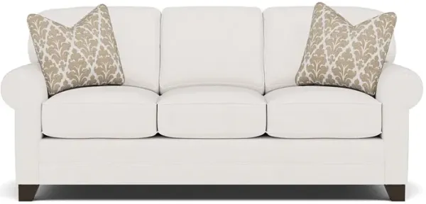 Bentley Sock Arm Sofa in Uprise Oyster with Cheech Latte pillows
