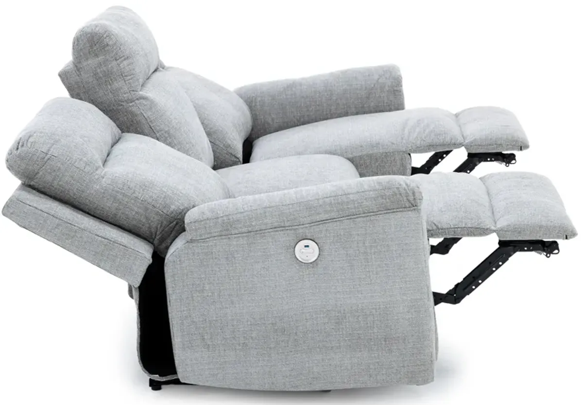 Keaton Power Reclining Sofa in Ash