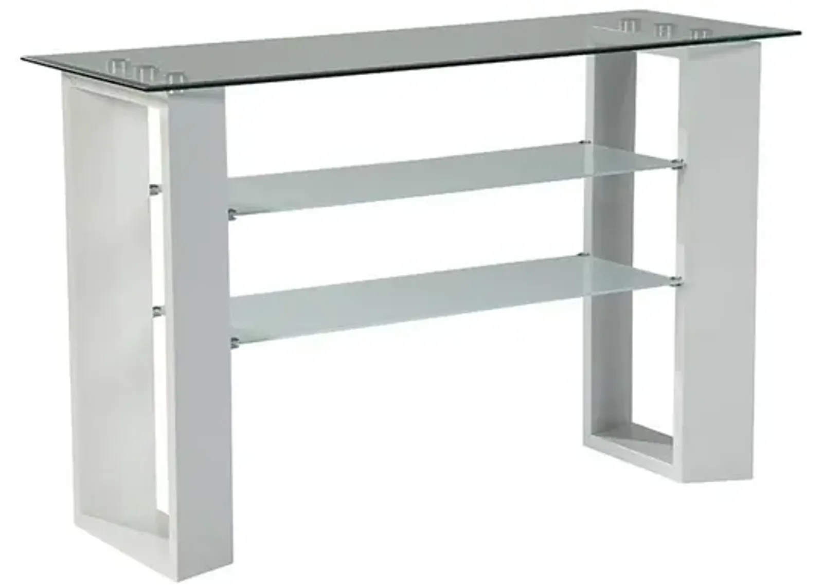 Upton II White Sofa Table