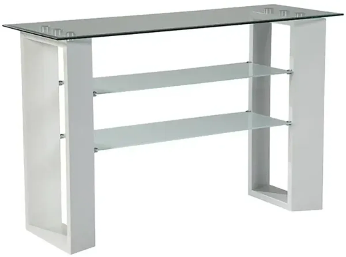 Upton II White Sofa Table