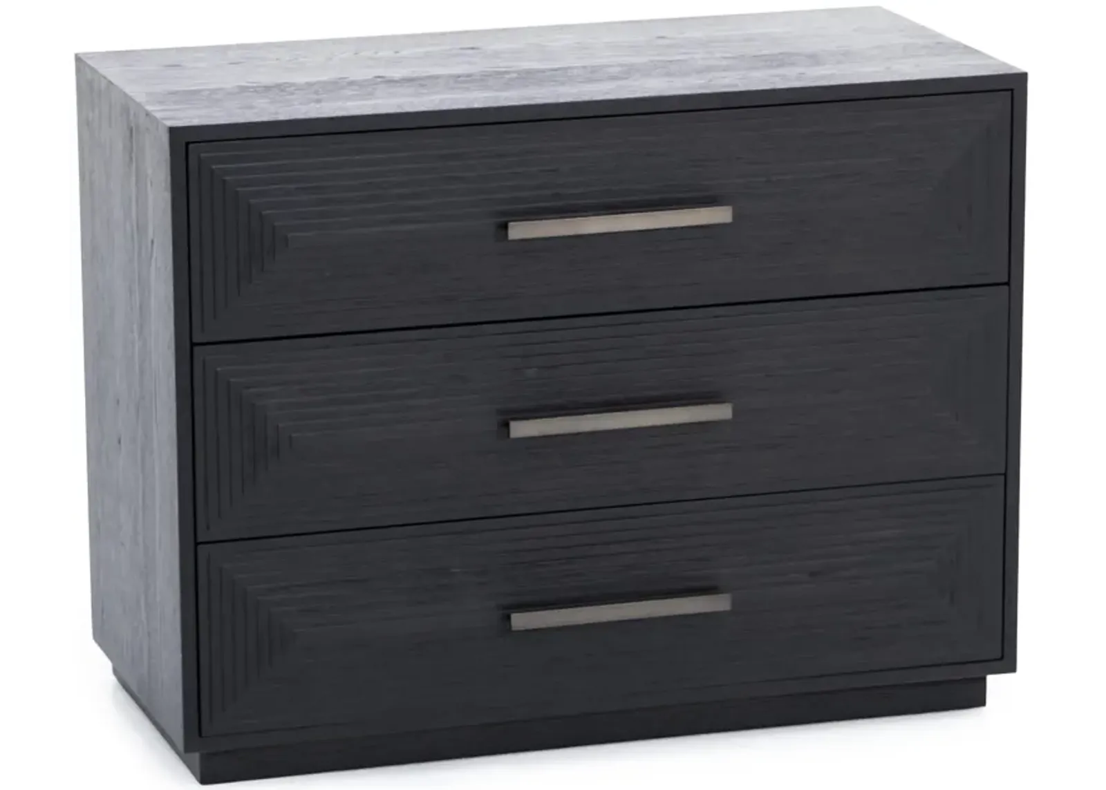 Modern Farmhouse Three Drawer Nightstand