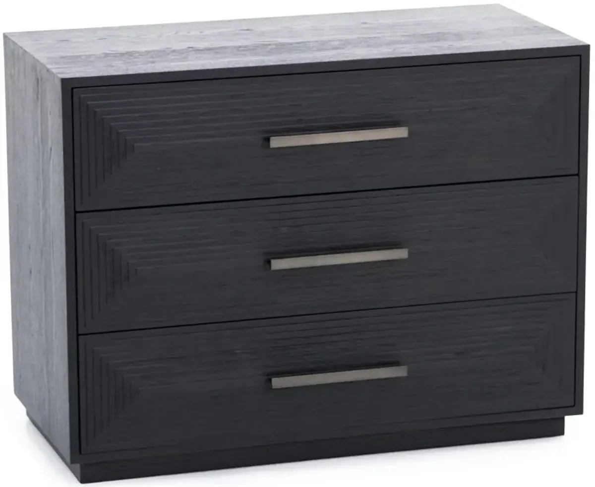 Modern Farmhouse Three Drawer Nightstand