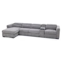 Surround 4-Pc. Fully Loaded Reclining Sectional With Sleeper And Bluetooth Speakers