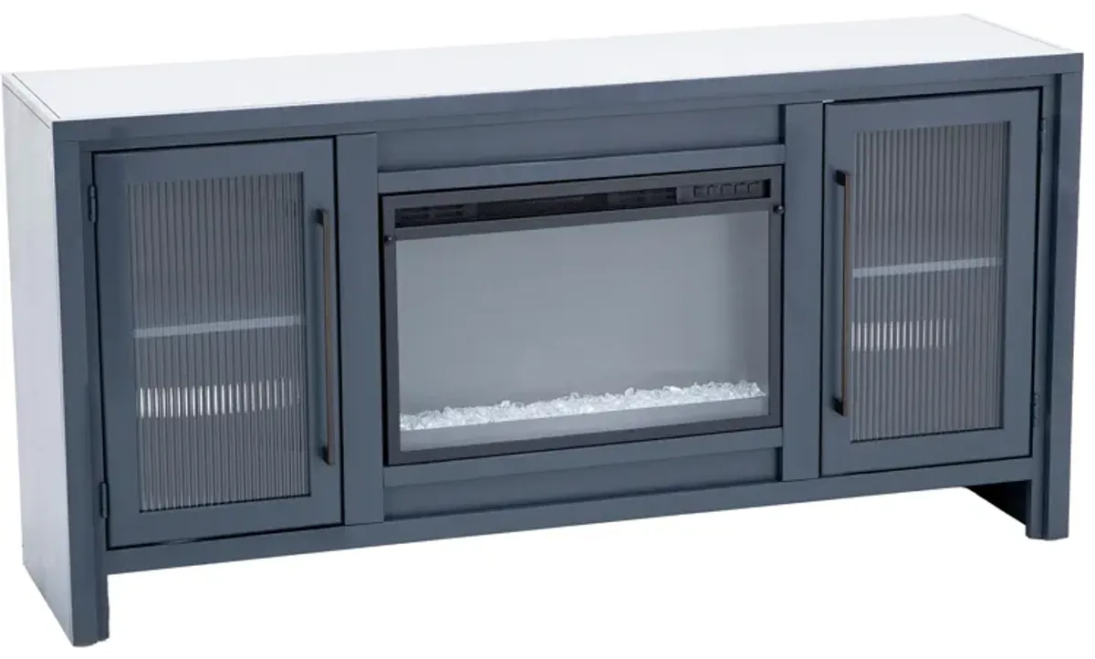 Reed Malta Blue 66" Fireplace