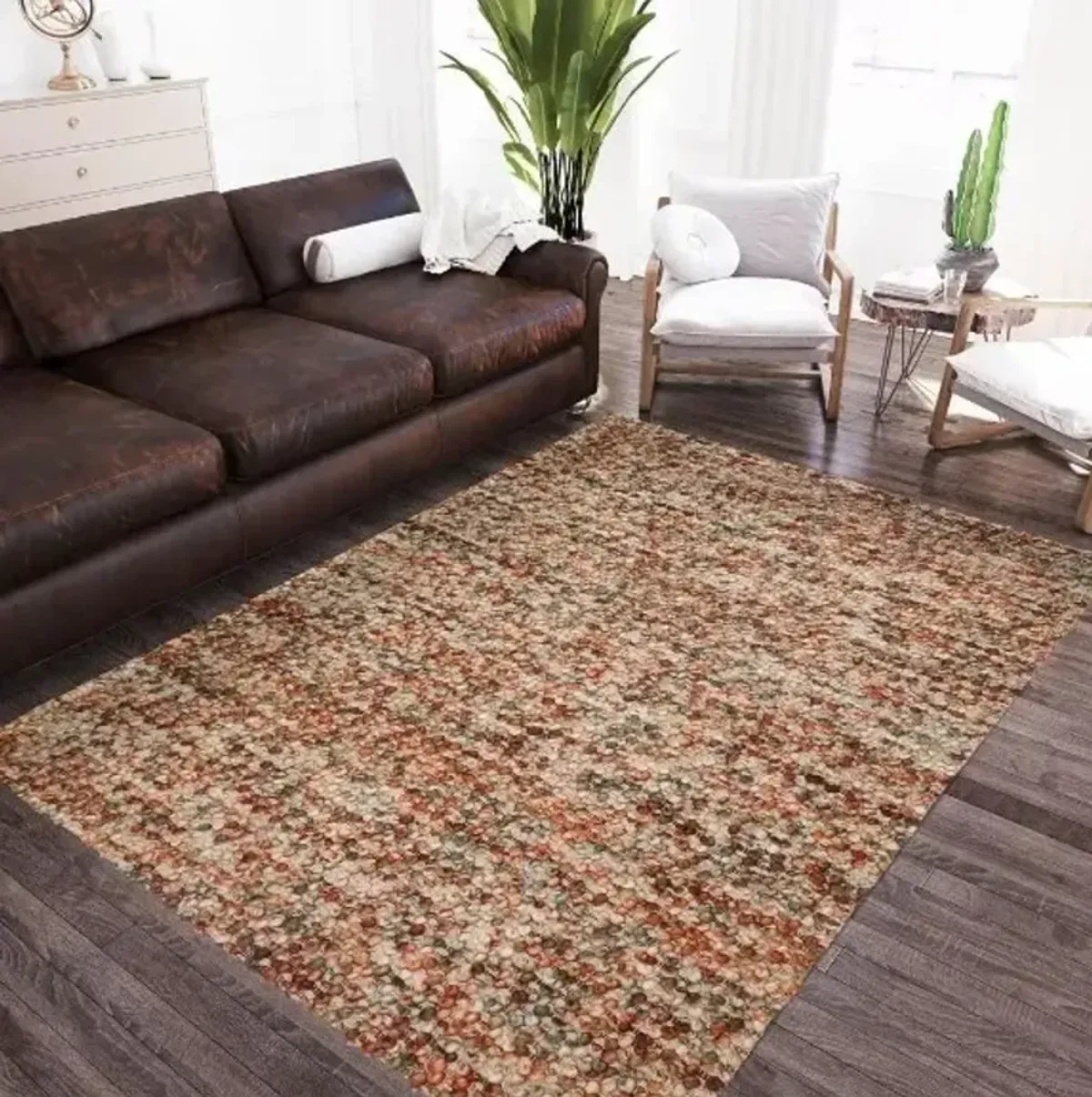 Hanu Paprika Area Rug 5'W x 7'6"L