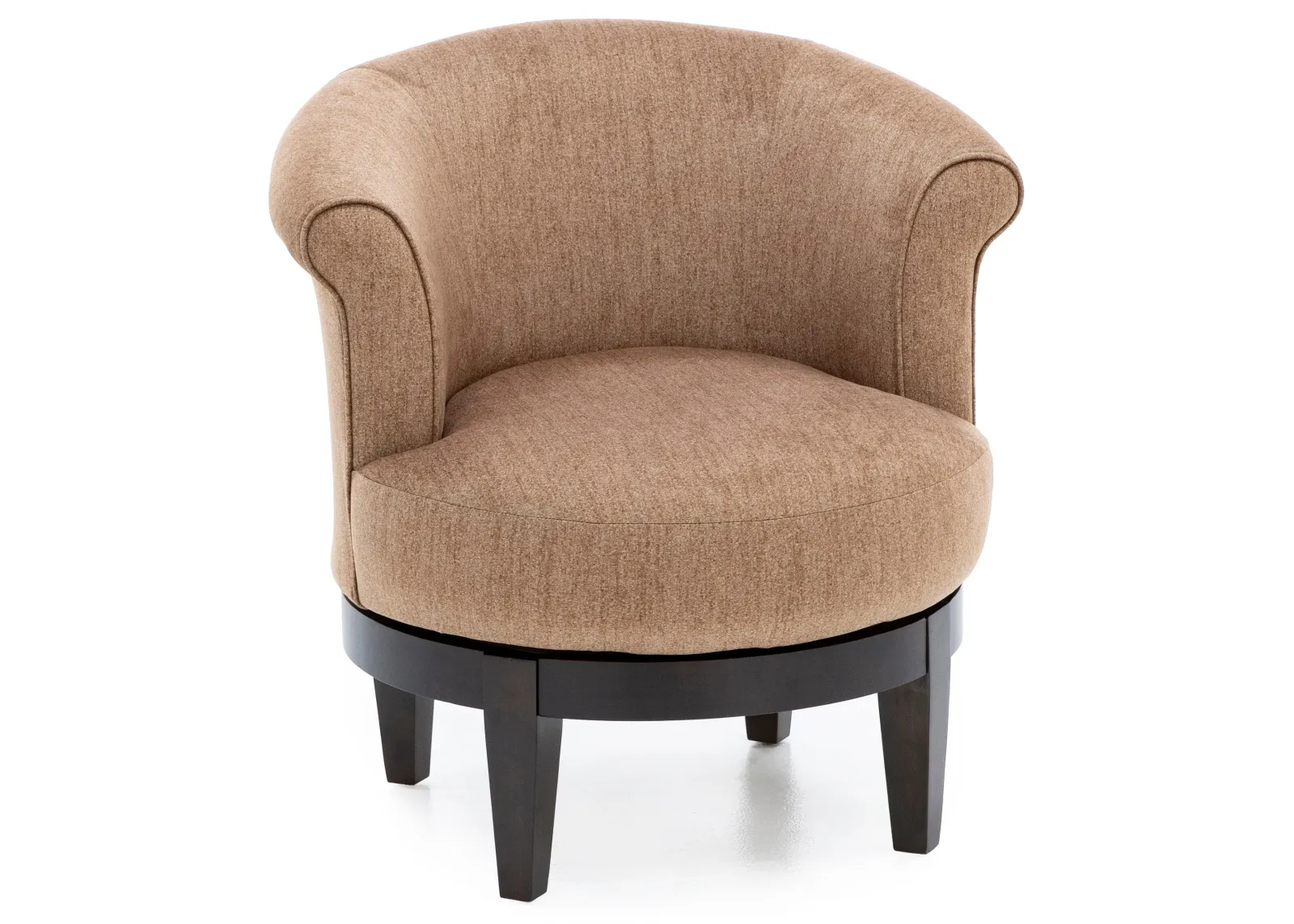 Attica Swivel Chair in Burlap