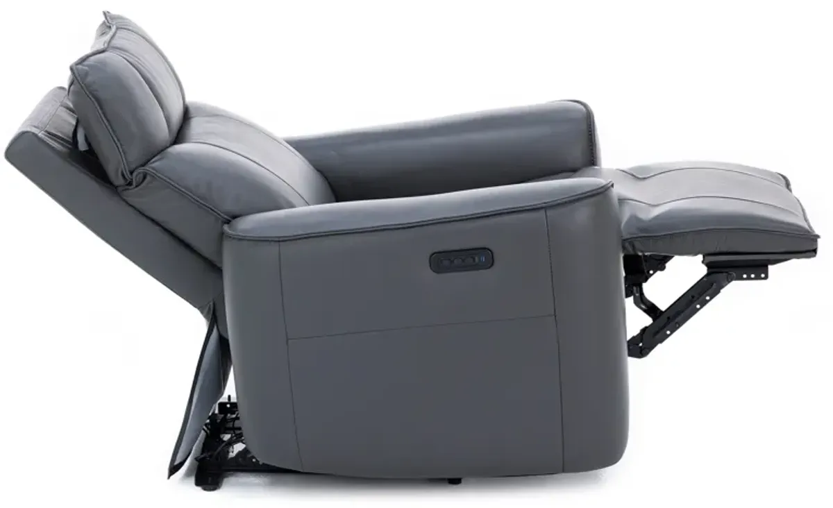 Marcus Leather Power Headrest Wall Recliner With Heat, Massage And High Definition Sound System