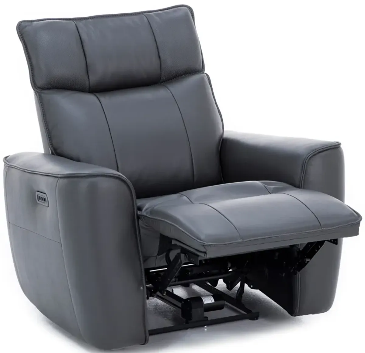 Marcus Leather Power Headrest Wall Recliner With Heat, Massage And High Definition Sound System