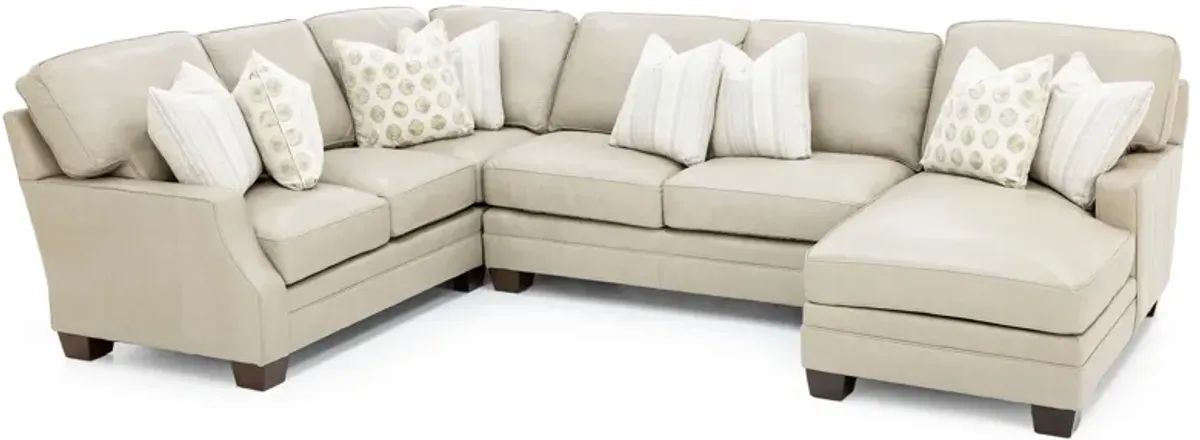 Sidney 3-Pc. Leather Sectional