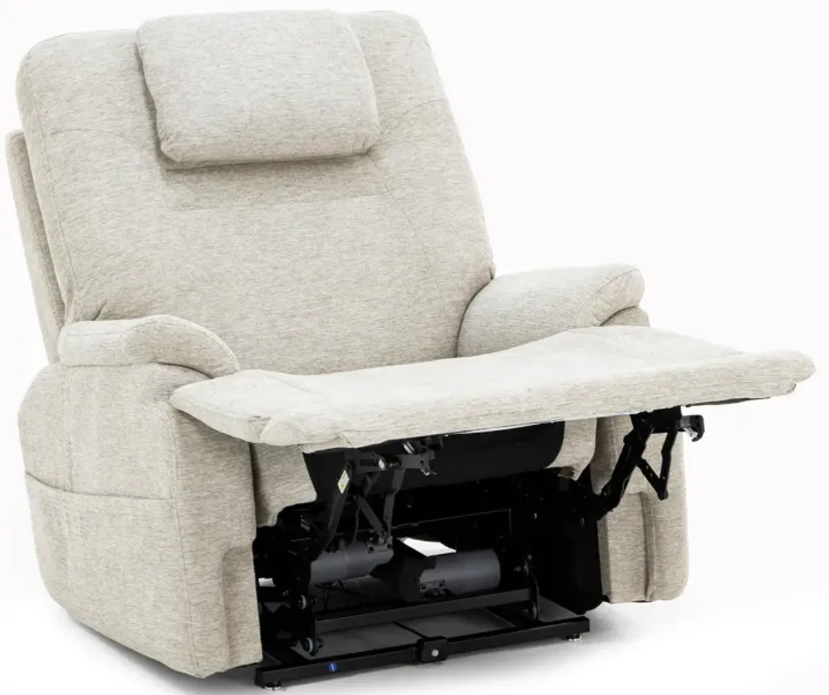 Zecliner Model 2 Fully Loaded Sleep Lift Chair With Heat And Massage in Shell Nanobionic Fabric