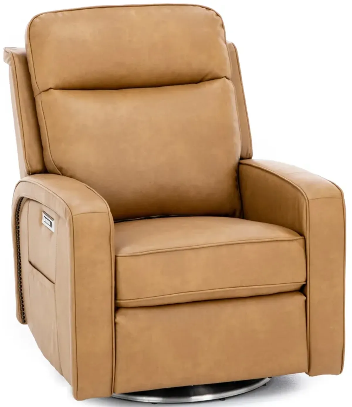 Bryan Fully Loaded Layflat Swivel Recliner in Saddle