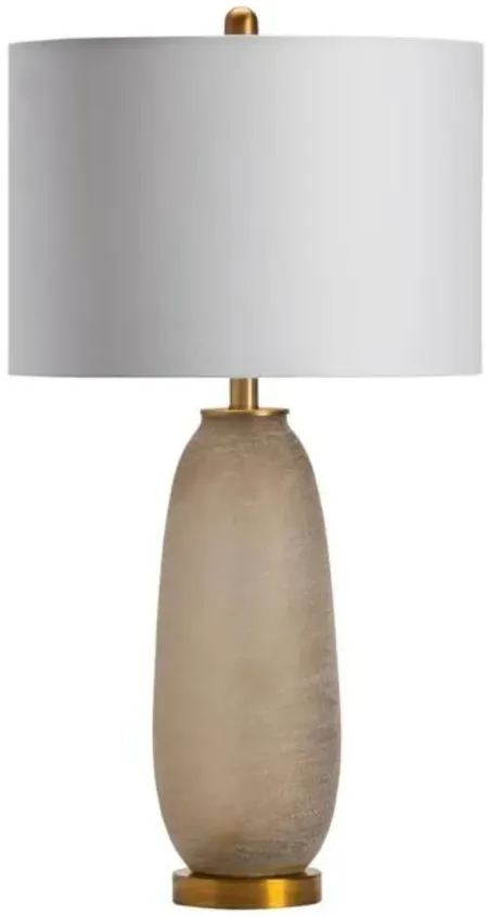 Gold Textured Glass Table Lamp 30.25"H