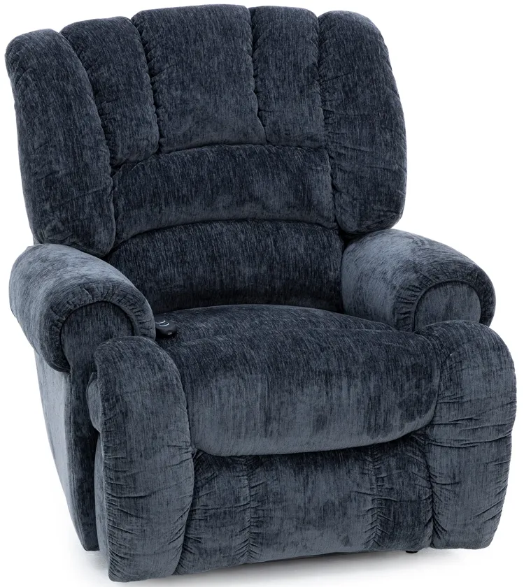 Atlas Oversized Power Recliner in Midnight