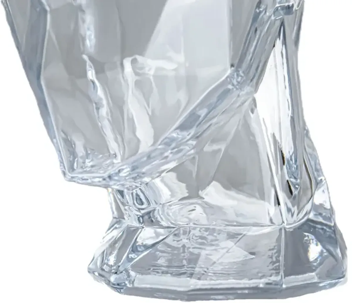 Clear Glass Head Vase 7.5"W x 9"H