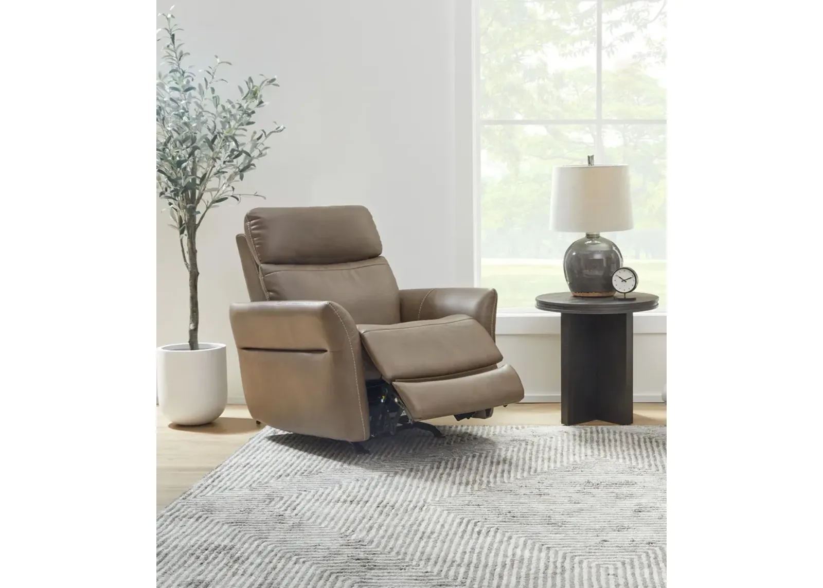 Ceres Fully Loaded Zero Gravity Rocking Recliner With Heat And Massage in Brown