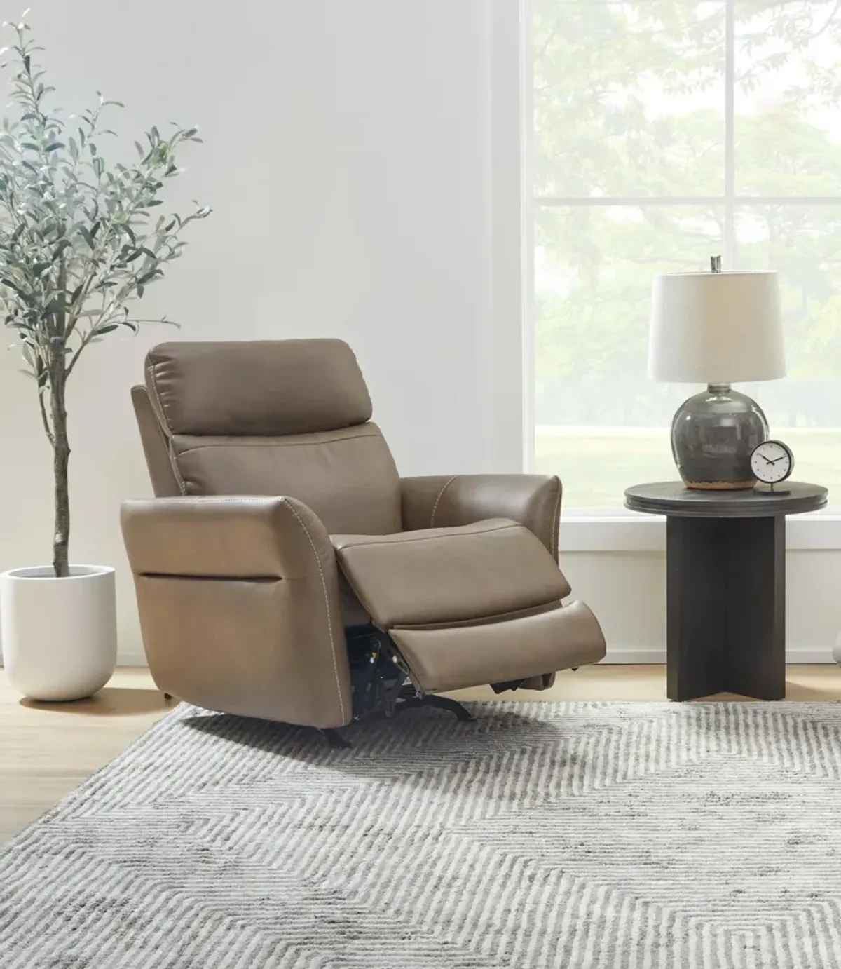 Ceres Fully Loaded Zero Gravity Rocking Recliner With Heat And Massage in Brown