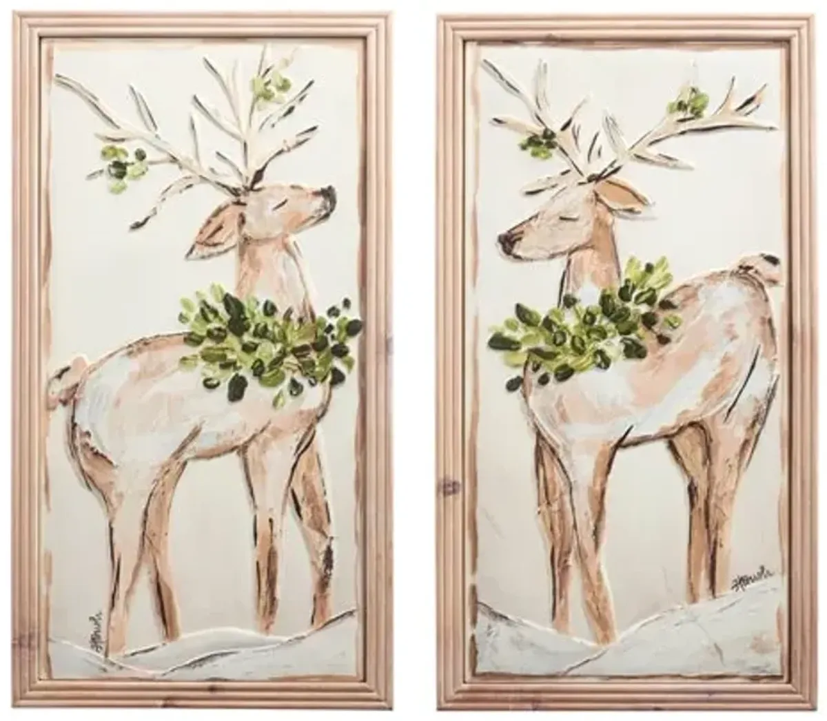 Assorted Metal Deer Wall Decor Each 13.75"W x 25.25"H