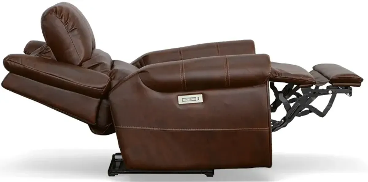 Oscar Fully Loaded Recliner in Light Brown