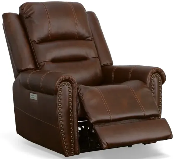 Flexsteel Oscar Fully Loaded Recliner in Light Brown
