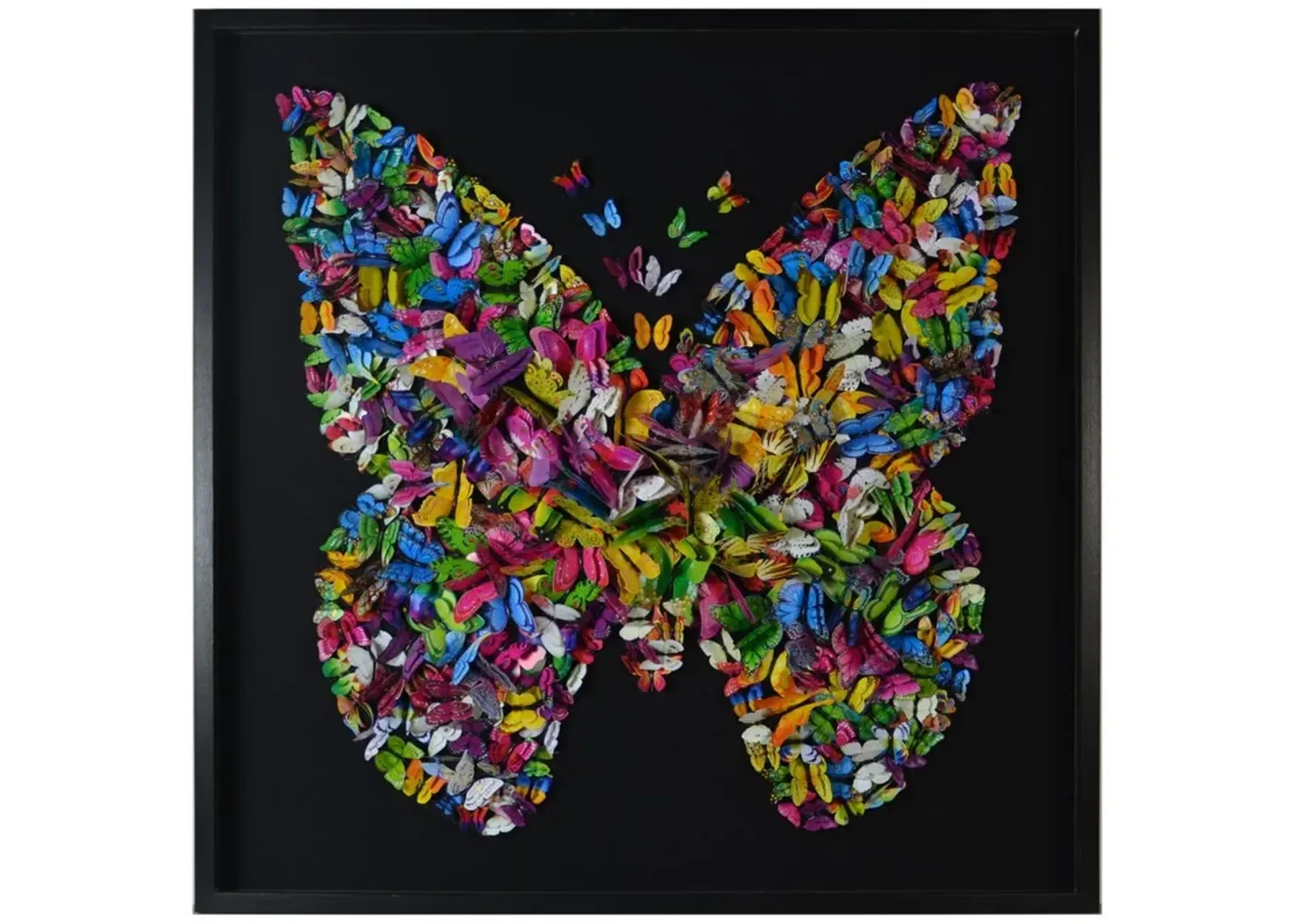 Paper Butterfly Shadowbox 47.3"W x 47.3"H