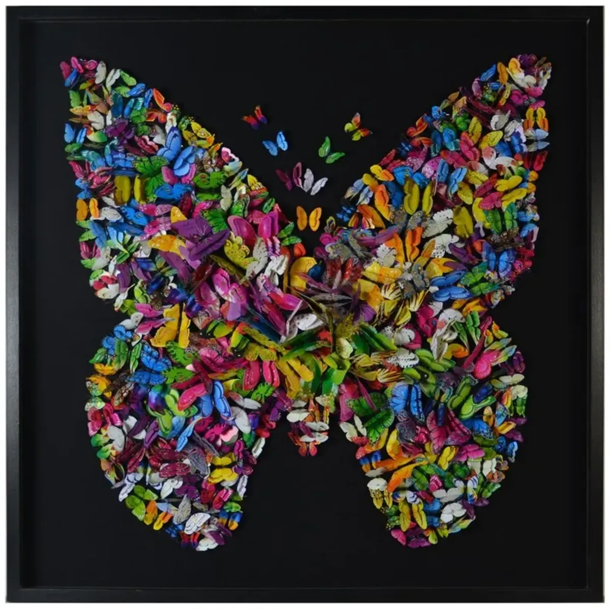 Paper Butterfly Shadowbox 47.3"W x 47.3"H