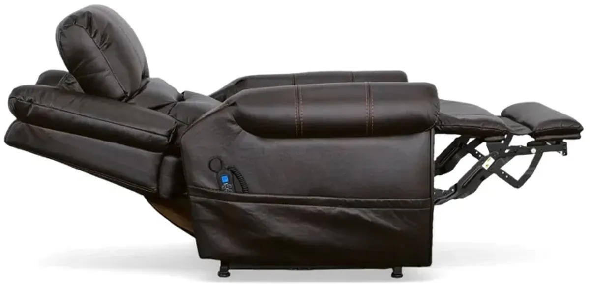 Oscar Fully Loaded Lift Chair in Dark Brown