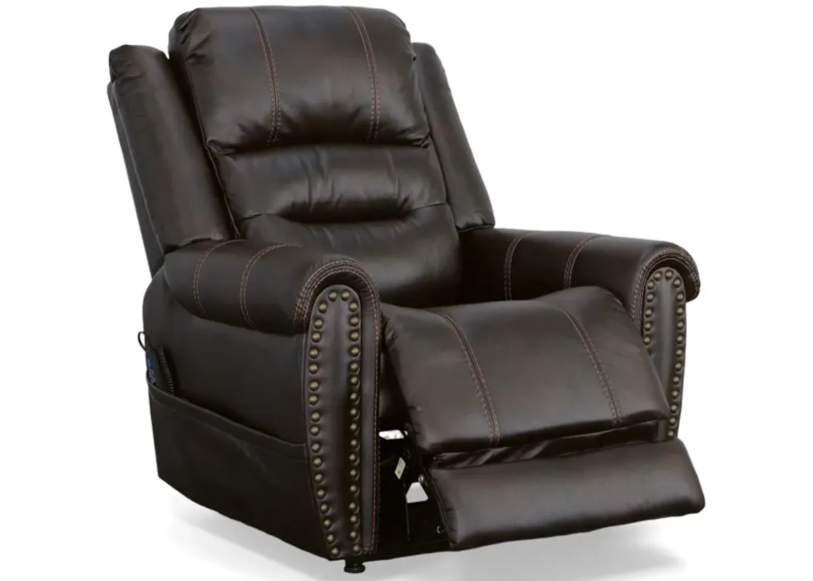 Oscar Fully Loaded Lift Chair in Dark Brown