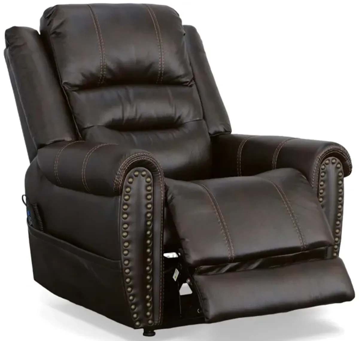 Oscar Fully Loaded Lift Chair in Dark Brown