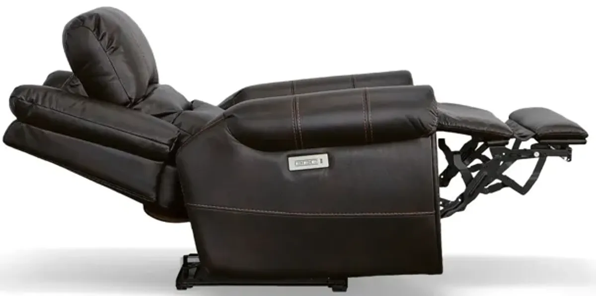 Oscar Fully Loaded Recliner in Dark Brown