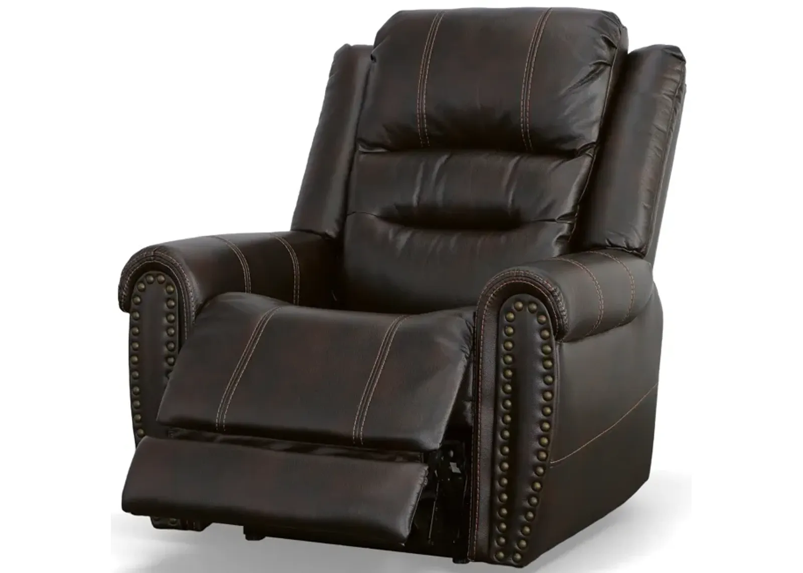 Oscar Fully Loaded Recliner in Dark Brown