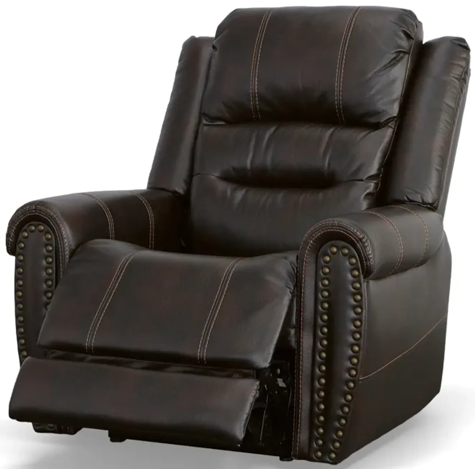 Oscar Fully Loaded Recliner in Dark Brown