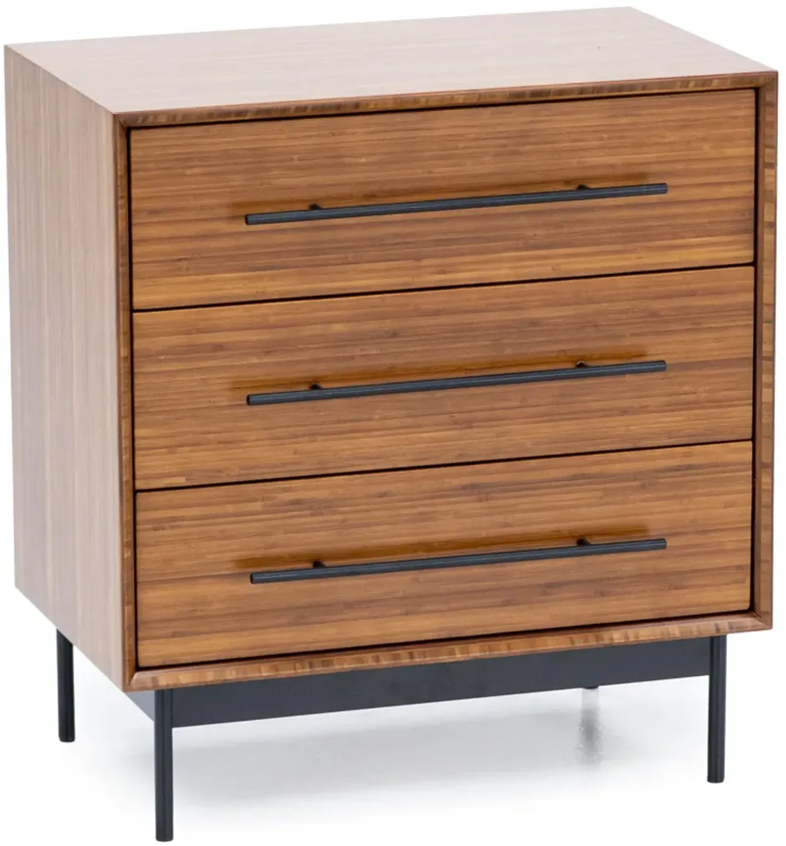 Bamboo Raya Three Drawer Nightstand