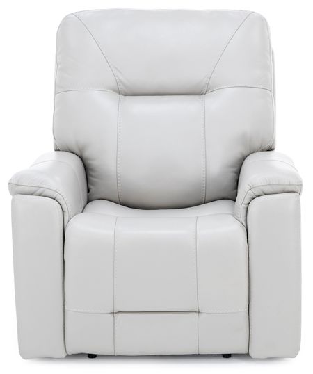 Matthew Leather Fully Loaded Zero Gravity Recliner With Hidden Cupholders In Dove