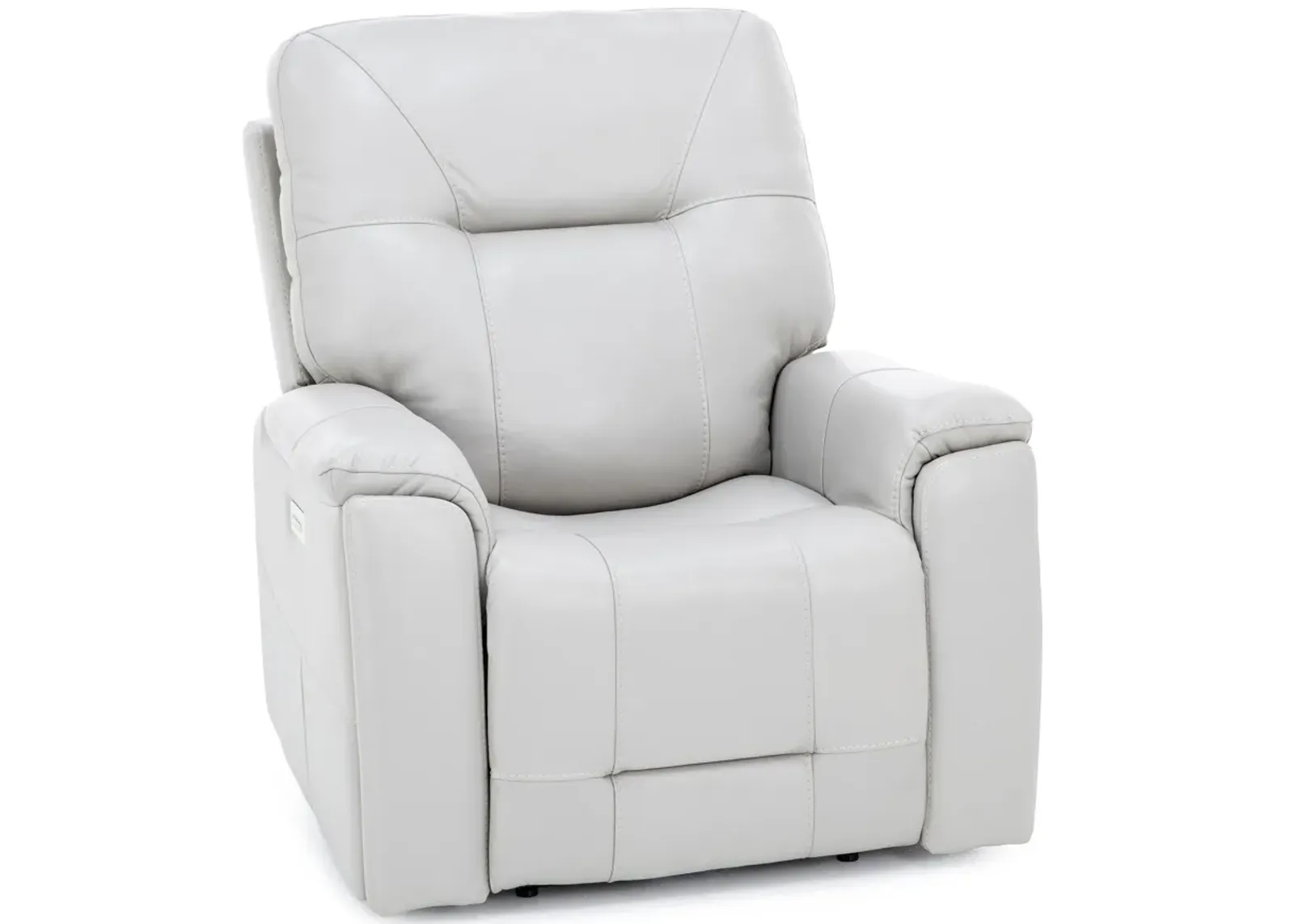 Matthew Leather Fully Loaded Zero Gravity Recliner With Hidden Cupholders In Dove