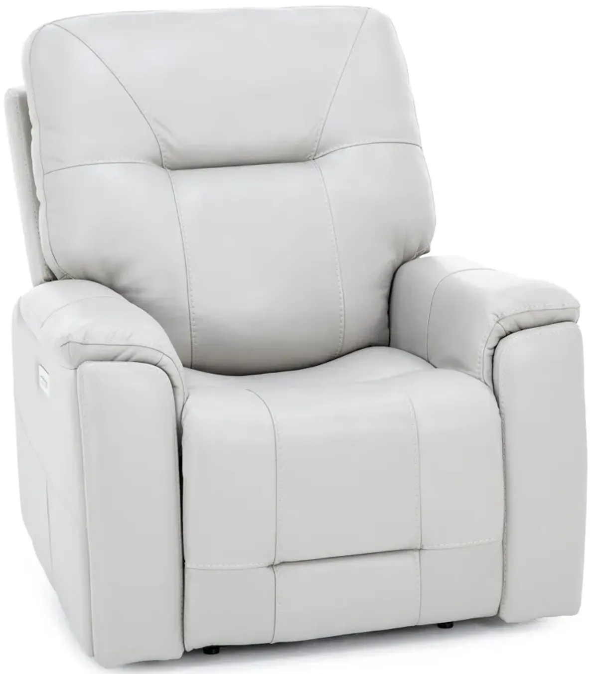 Matthew Leather Fully Loaded Zero Gravity Recliner With Hidden Cupholders In Dove