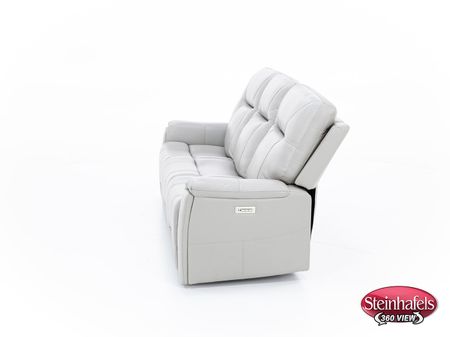 Matthew Leather Fully Loaded Zero Gravity Reclining Sofa With Hidden Cupholders In Dove