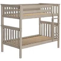 Twin Over Twin Bunk with Straight Ladder