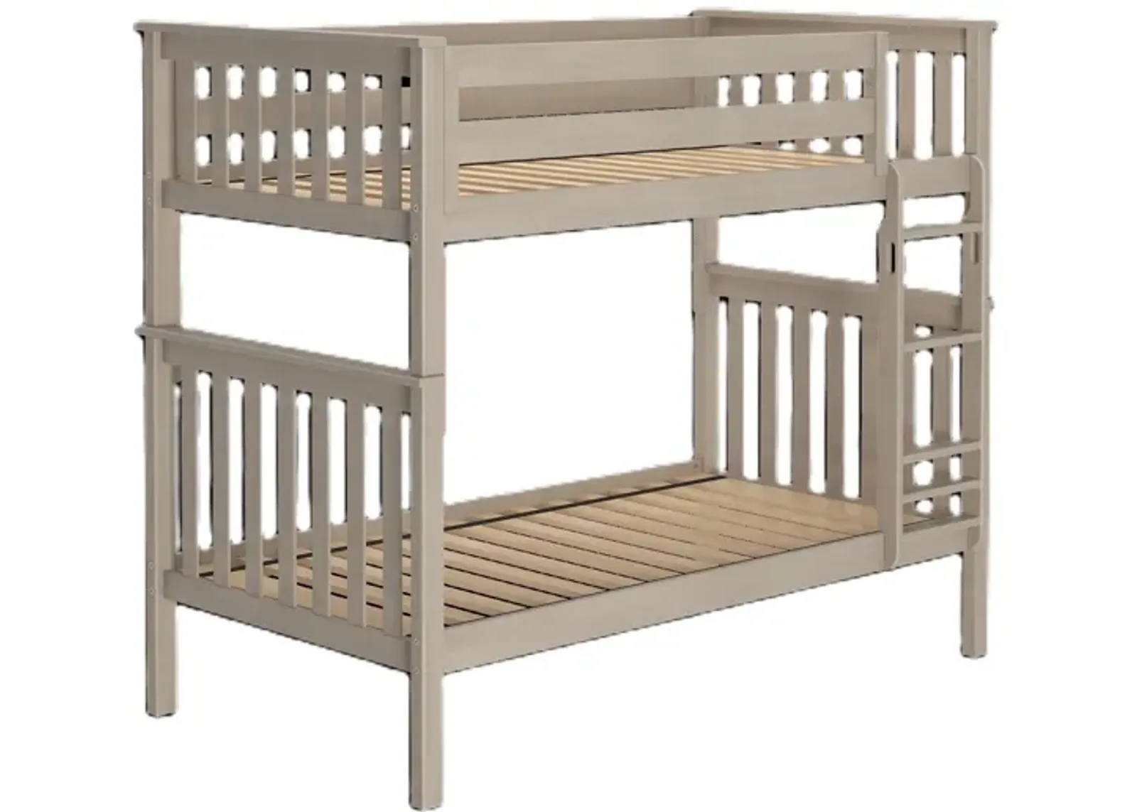 Twin Over Twin Bunk with Straight Ladder