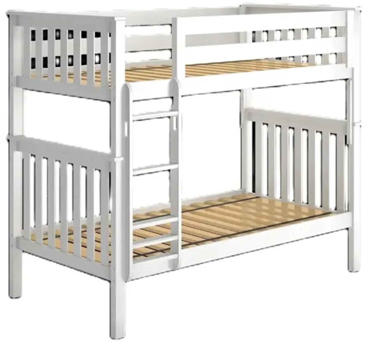 Twin Over Twin Bunk with Straight Ladder