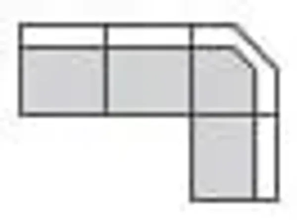 Counsell 2-Pc. Sectional In Gray Left-Facing In Gray