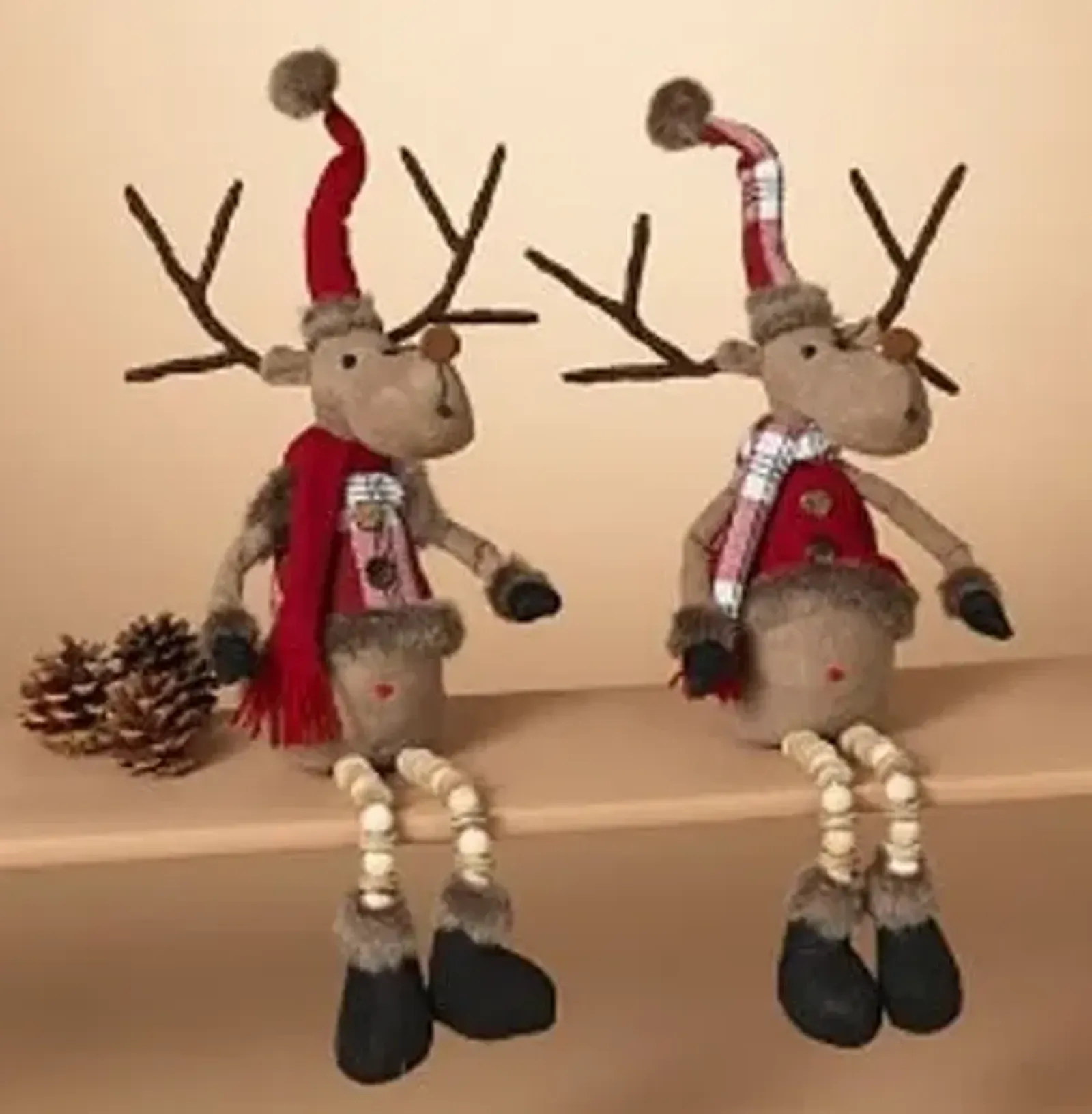 Assorted Plush Holiday Moose 16"H (Each)