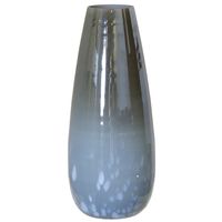 Grey and Smoke Vase 7"W x 16"H