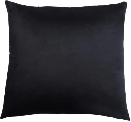 Black Down Pillow 24"W x 24"H
