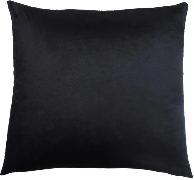 Black Down Pillow 24"W x 24"H