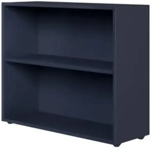 Low Bookcase In Blue