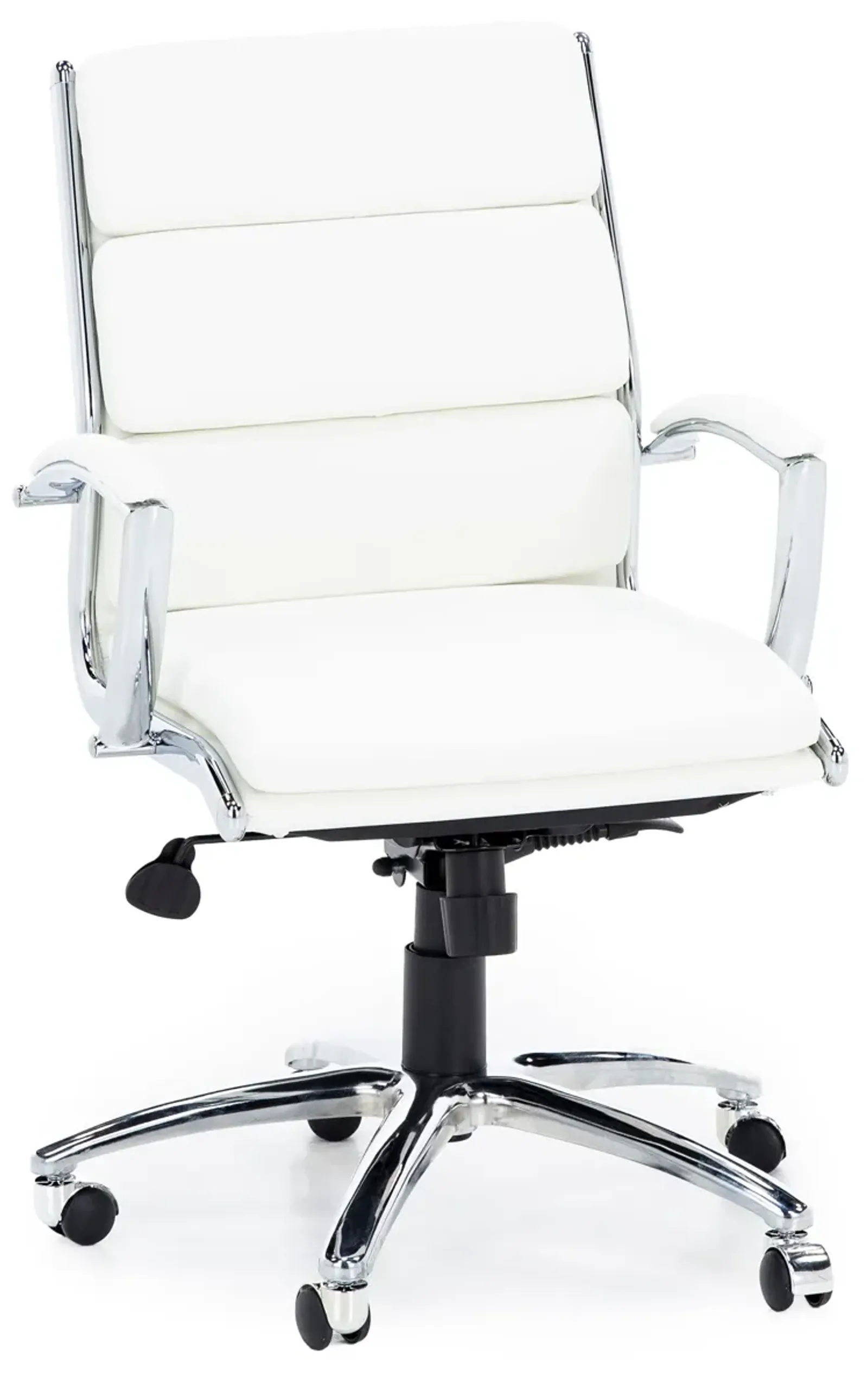 White Executive Mid Back Chair