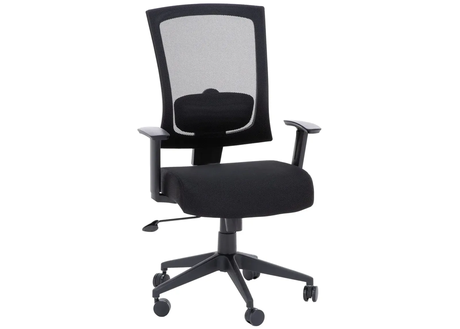 Black Lumbar Support Office Chair